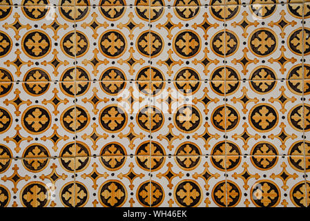 Lisbonne, Portugal - 26 juillet 2019 : Vintage des azulejos, carreaux traditionnels portugais Banque D'Images