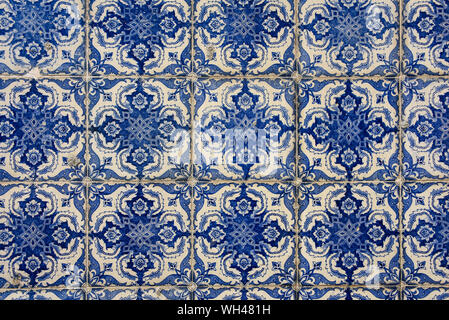 Lisbonne, Portugal - 26 juillet 2019 : Vintage des azulejos, carreaux traditionnels portugais Banque D'Images