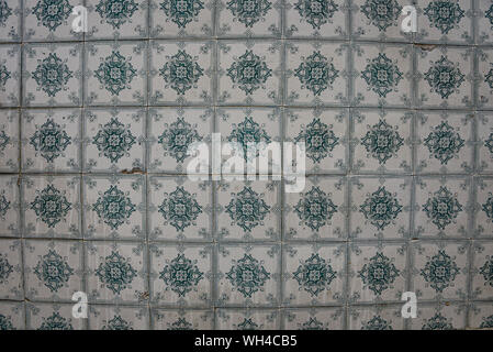 Lisbonne, Portugal - 26 juillet 2019 : Vintage des azulejos, carreaux traditionnels portugais Banque D'Images