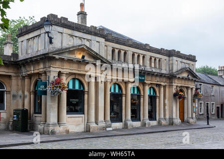 DEMANDEZ au restaurant italien Market place, Wells, Somerset, Angleterre, Royaume-Uni Banque D'Images