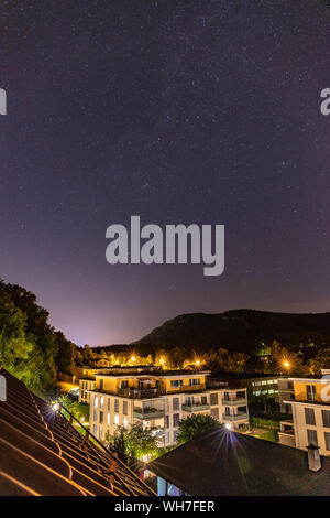 La Suisse, Paysage, Nuit, étoiles, Voie Lactée Banque D'Images