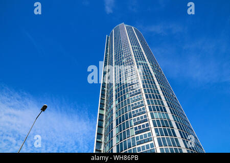 St George Wharf Tower aka Vauxhall Tower, Nine Elms, Londres, Angleterre, Royaume-Uni. Architecte : Barton Willmore Banque D'Images