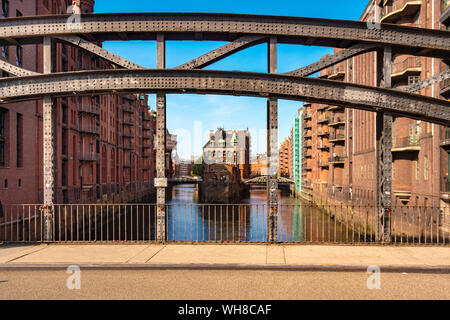 Château d'eau, Speicherstadt, Hambourg, Allemagne Banque D'Images