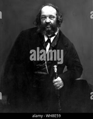 Mikail Alexandrovitch Bakounine (1814-1876) l'anarchiste russe. . . . . . Banque D'Images