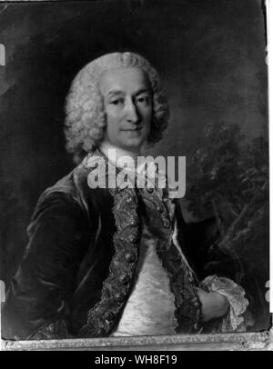 Louis François Armand de Vignerot du Plessis, duc de Richelieu (duc de Richelieu) (1696-1788). Arrière grand-neveu du cardinal de Richelieu, et filleul de Louis XIV.. . Banque D'Images