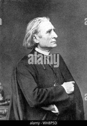 Le compositeur hongrois Franz Liszt 1811-86 Banque D'Images