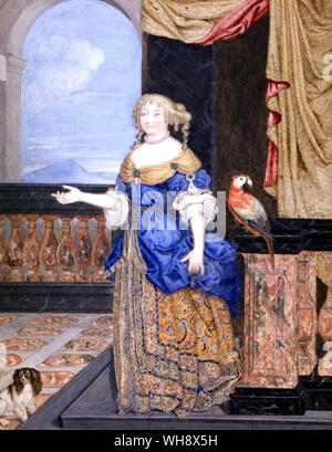 De Mme de Montespan miniature pensé pour être par Louis de Chatillon, ou peut-être Pierre Mignard Banque D'Images