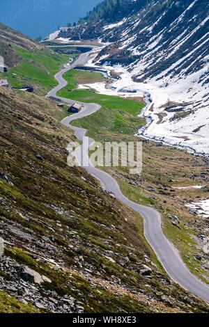 Route de Rettenbach glacier, Sölden, Ötztal, Tyrol, Autriche Banque D'Images