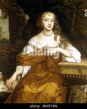 ... C'est une chance pour l'Angleterre et l'Europe que le duc d'York a trouvé sa personne ainsi agréable." La soeur de John Churchill Arabella, maîtresse de Jacques, duc d'York, futur Jacques II. Peinture de l'atelier de Lely. Banque D'Images