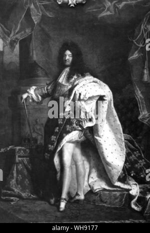 Louis XIV de France (1638-1715), peint par Hyacinthe Rigaud Banque D'Images
