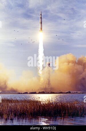 L'espace - lancement d'Apollo 8, 21 décembre 1968.. Banque D'Images