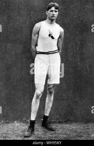 Ray Ewry (1873-1937) : American athlétisme athlète, qui a remporté un total de 10 médailles d'or aux Jeux Olympiques de 1900, 1904, 1906, et 1908. Banque D'Images