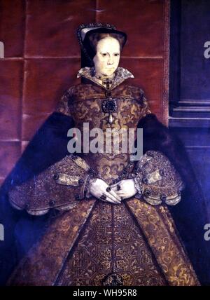 Portrait de Mary Tudor. Banque D'Images