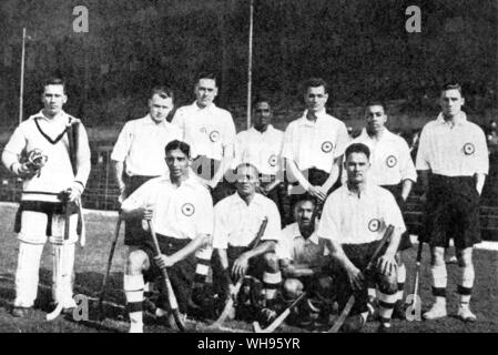 L'équipe de hockey autochtone de 1928 Jeux Olympiques d'Amsterdam Banque D'Images