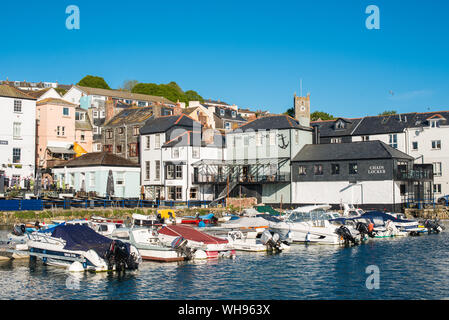 Custom House Quay à Falmouth, Cornwall, Angleterre, Royaume-Uni, Europe Banque D'Images