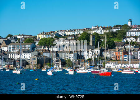 Vu de la mer de Falmouth, Cornwall, Angleterre, Royaume-Uni, Europe Banque D'Images