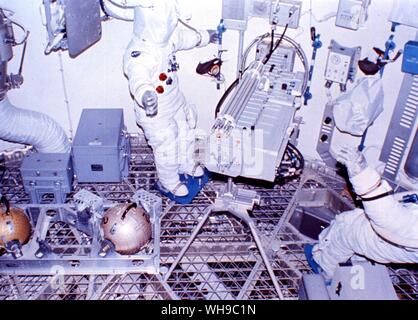 Dans l'espace Les astronautes Skylab 1 Banque D'Images