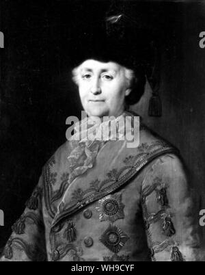 Catherine (II) le Grand (1729-1796), impératrice de Russie à partir de 1762. Peinture par Shebanoff. Banque D'Images
