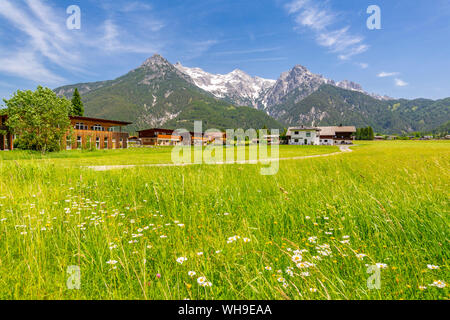 Vue de paysage près de Belleville, Alpes autrichiennes, Tyrol, Autriche, Europe Banque D'Images