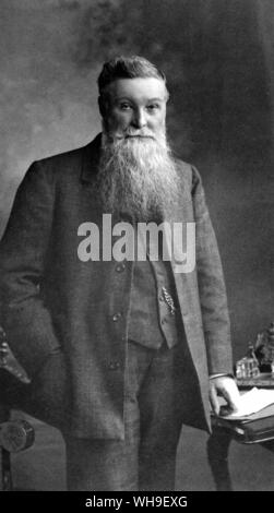 John Boyd Dunlop (1840-1921), inventeur écossais qui a fondé la compagnie de caoutchouc qui porte son nom. Banque D'Images