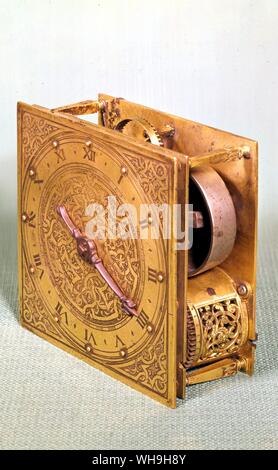 Horloge de table 1650 Banque D'Images