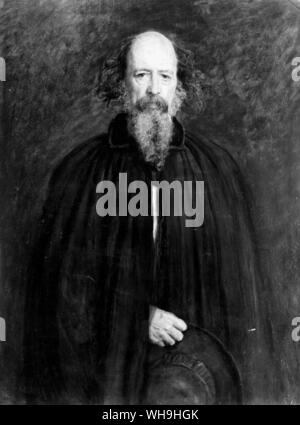 Seigneur Alfred Tennyson (1809-1892), par Sir John Millais, 1881. Poète anglais et poète officiel à partir de 1850-92. Banque D'Images
