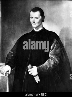 Niccolo Machiavelli (1469-1527), homme politique italien et auteur, Banque D'Images