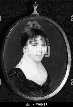 Horatia Nelson, fille de Lord Horatio Nelson et Lady Emma Hamilton. Par Sir William Ross. Banque D'Images