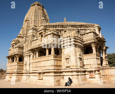 Meera Jain temple, Chittorgarh (Fort), Chittor, Rajasthan, Inde, Asie Banque D'Images