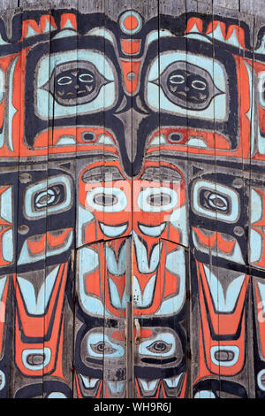 Tribal House Chilkat, Fort Seward, Haines, Lynn Canal, Alaska, États-Unis d'Amérique, Amérique du Nord Banque D'Images