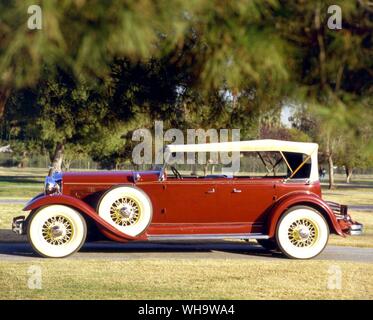Propulsé par un moteur V8 de 6,3, le 'surbaissé et rakish' Lincoln Phaeton Sport date de 1931 Banque D'Images