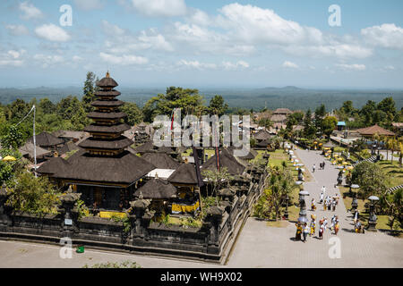 Pura Besakih Temple, Bali, Indonésie, Asie du Sud, Asie Banque D'Images