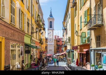 La Cathédrale de Saint Reparata dans la vieille ville, Nice, Alpes Maritimes, Côte d'Azur, French Riviera, Provence, France, Europe, Méditerranée Banque D'Images