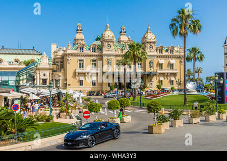 Le Casino de Monte Carlo à Monte Carlo, Monaco, Cote d'Azur, d'Azur, Méditerranée, France, Europe Banque D'Images