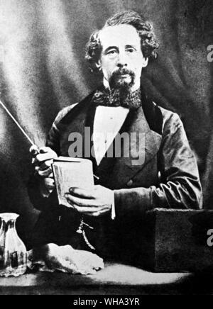 Charles Dickens. Dickens, Charles John Huffam (pseudonyme Boz) romancière anglaise. a écrit des romans Pickwick Papers 1836-1837, 1837 Oliver Twist, un chant de Noël 1843 Bleak House, 1852-1853, un conte de deux villes 1859  1812-1870 . . . . . Banque D'Images