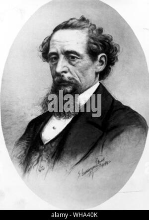 Charles Dickens. Dickens, Charles John Huffam (pseudonyme Boz) romancier anglais ; a écrit des romans Pickwick Papers 1836-1837, 1837 Oliver Twist, un chant de Noël 1843 Bleak House, 1852-1853, un conte de deux villes 1859  1812-1870 . . . . . Banque D'Images