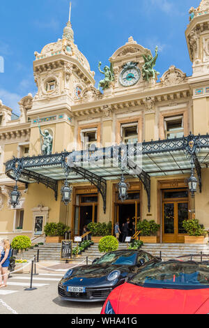 Le Casino de Monte Carlo à Monte Carlo, Monaco, Cote d'Azur, d'Azur, Méditerranée, France, Europe Banque D'Images