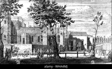 St James's Palace, du parc, c.1690. Tiré de l'anglais Samuel Pepys, diariste et administrateur de la marine ; conservés diary 1660-1669 1893-1899 (publié) ; président de la Société royale d' 1633-1703 1684-1686 Banque D'Images