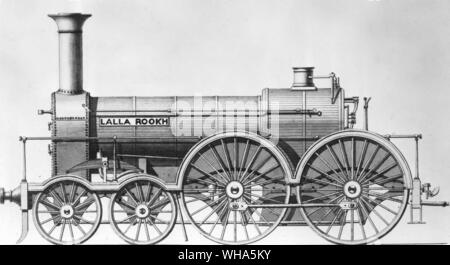 À partir de la Great Western Railway locomotive, Lalla Rookh graphique. 1855 Banque D'Images