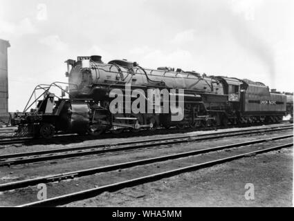 Mallet class locomotive à vapeur. Acheté par l'Union Pacific Railroad Company de Norfolk & Western pour service helper de Cheyenne (Wyoming). Premier du genre construit en 1910 pour le service de transport de Banque D'Images