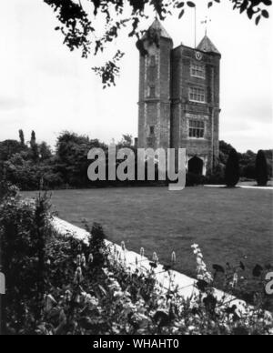 Les jardins de Château de Sissinghurst Kent Banque D'Images