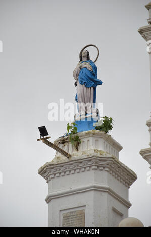 La statue de Marie à la Notre Dame de l'Eglise de l'Immaculée Conception. Panaji, Goa, Inde. Banque D'Images