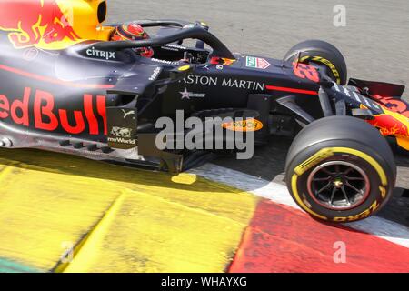 N° 23 Alexander ALBON, thaï, Red Bull Racing, RB15, moteur Honda RA619H pilote de course de Formule 1 à la Formule 1 Grand Prix de Belgique Johnnie Walker 01.09.2019 Circuit de Spa-Francorchamps en Belgique | dans le monde d'utilisation Banque D'Images