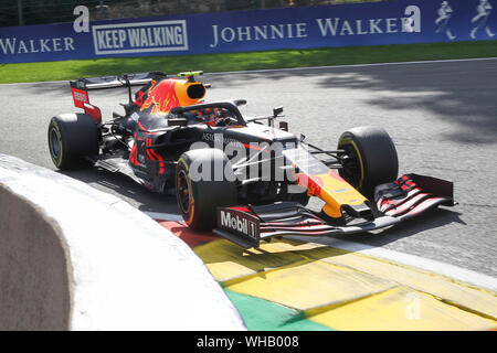 N° 23 Alexander ALBON, thaï, Red Bull Racing, RB15, moteur Honda RA619H pilote de course de Formule 1 à la Formule 1 Grand Prix de Belgique Johnnie Walker 01.09.2019 Circuit de Spa-Francorchamps en Belgique | dans le monde d'utilisation Banque D'Images