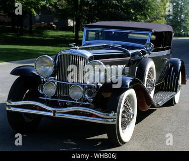 Transports Transport routier 1934. Packard V 12 Touring Duesenberg J Banque D'Images