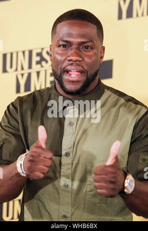 ***PHOTO*** Kevin Hart se remettent d'une opération au dos après l'accident de voiture. MADRID, ESPAGNE- 7 juin : Kevin Hart au photocall de Central Intelligence à Villamagna Hotel à Madrid, Espagne. 07 juin, 2016. Credit : Jimmy Olsen/Media ESPAGNE*** ***aucune perforation Banque D'Images