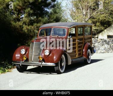 Transports Transport routier 1937. Ford Woody Station Wagon Banque D'Images