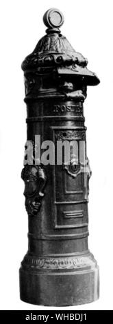 L'un des pilier belge de 1849 boîtes. Banque D'Images