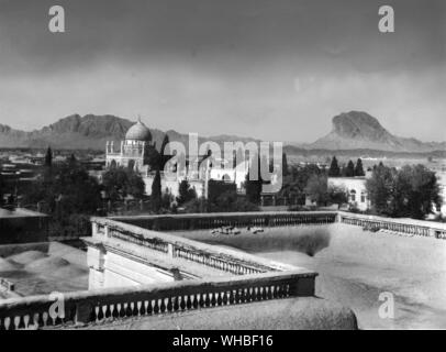 Vue du toit de Kandahar palais du gouvernement du tombeau de Ahmad Shah Durrani 18e fondateur de la ville Afghanstan Banque D'Images