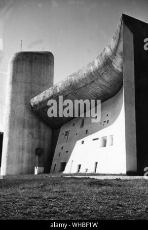 Notre Dame du haut est l'un des plus célèbres bâtiments de la carrière de Le Corbusier 1950-55 . . Banque D'Images